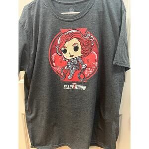 Marvel Black Widow Funko Pop Style T-Shirt Mens XL Graphic Tee Avengers